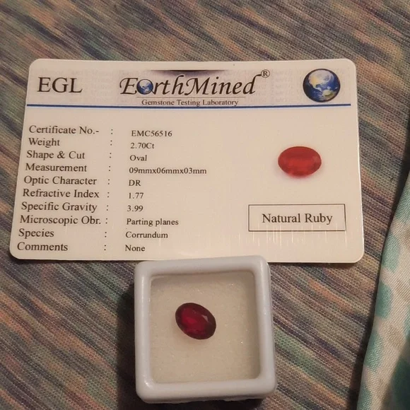 Real ruby gemstone - Picture 2 of 4